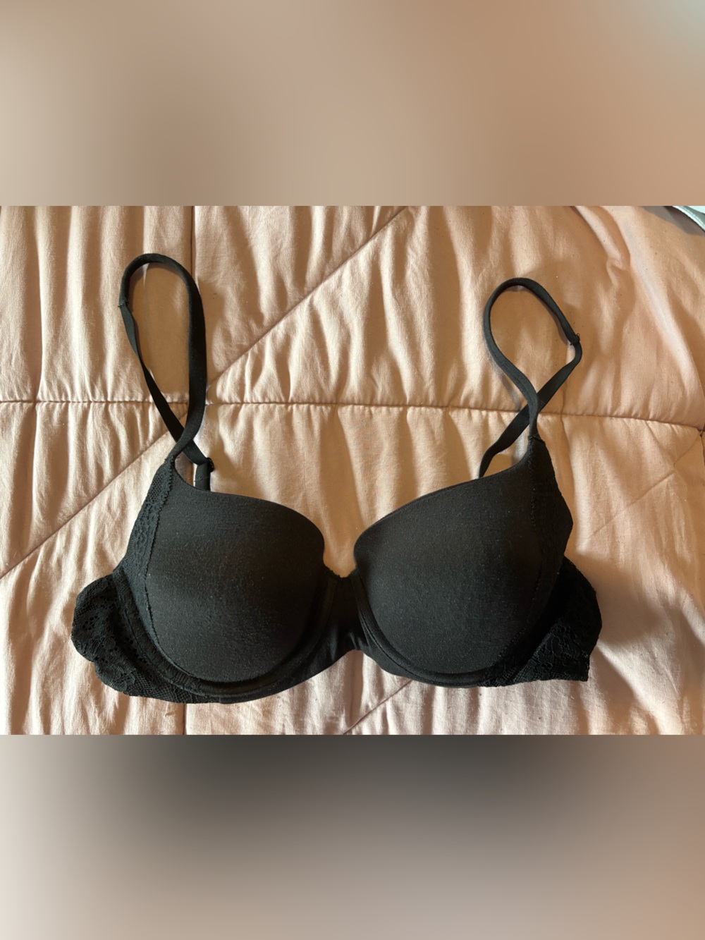 Secret Treasures Black Strapless Push-Up Bra
